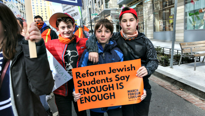Image result for jews for gun control signs https://urj.org/sites/default/files/Marchers_0.jpg